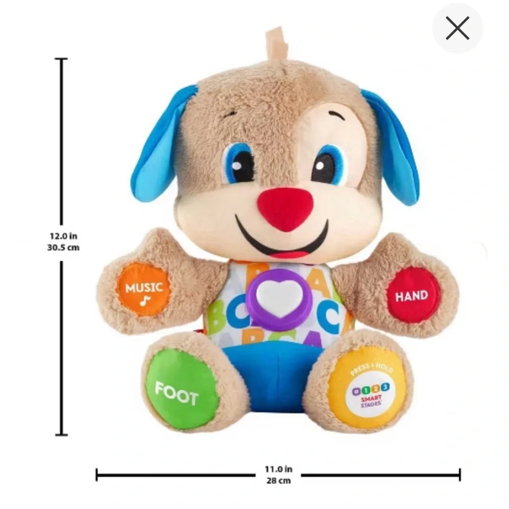 Fisher Price Smart Stages Puppy plays 75 songs and 100 first words Original Box